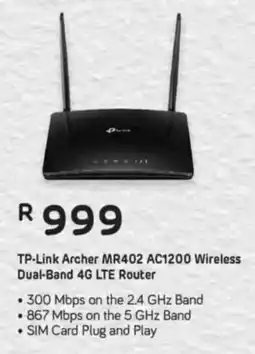 Computer Mania TP-Link Archer MR402 AC1200 Wireless Dual-Band 4G LTE Router offer