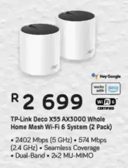 Computer Mania TP-Link Deco X55 AX3000 Whole Home Mesh Wi-Fi 6 System offer