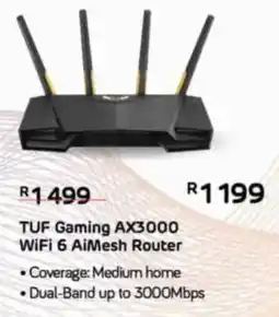 Computer Mania Asus TUF Gaming AX3000 WiFi 6 AiMesh Router offer