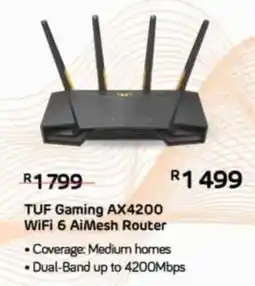 Computer Mania Asus TUF Gaming AX4200 WiFi 6 AiMesh Router offer