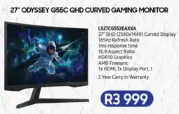 Computer Mania Samsung 27" Odyssey G55C QHD Curved Gaming Monitor offer
