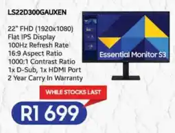 Computer Mania Samsung S3 22" FHD Essential Monitor offer