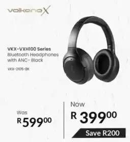 Computer Mania Volkano X VKX-VXH100 Series Bluetooth Headphones with ANC Black offer