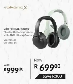Computer Mania Volkano X VKX-VXH200 Series Bluetooth Headphones with ANC Black/ Green offer