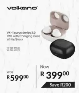 Computer Mania Volkano VK-Taurus Series 2.0 TWE with Charging Case White/Black offer