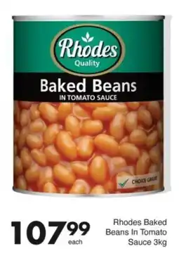 Save Hyper Rhodes Baked Beans In Tomato offer
