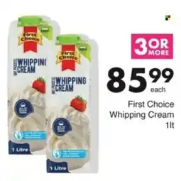 Save Hyper First Choice Whipping Cream offer
