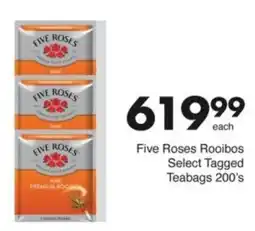 Save Hyper Five Roses Rooibos Select Tagged Teabags offer