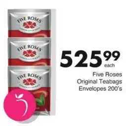 Save Hyper Five Roses Original Teabags Envelopes offer