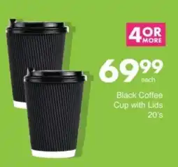 Save Hyper Black Coffee Cup with Lids offer