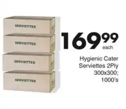Save Hyper Hygienic Cater Serviettes 2Ply offer