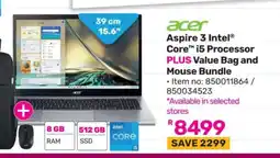 Game Acer Aspire 3 Intel Core i5 Processor PLUS Value Bag and Mouse Bundle offer
