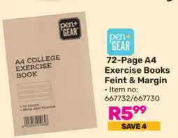 Game 72-Page A4 Exercise Books Feint & Margin offer