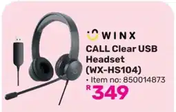 Game WINX CALL Clear USB Headset (WX-HS104) offer