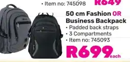 Game 50 cm Fashion OR Business Backpack offer