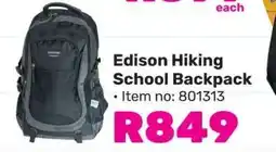 Game Edison Hiking School Backpack offer