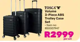 Game TOSCA Volume 3-Piece ABS Trolley Case Set offer