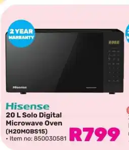 Game Hisense 20 L Solo Digital Microwave Oven (H20MOBS15) offer
