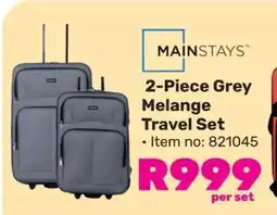 Game 2 Piece Grey Melange Travel Set offer