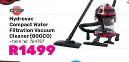 Game Hydrovac Compact Water Filtration Vacuum Cleaner (80GC0) offer