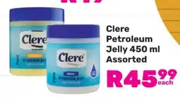 Game Clere Petroleum Jelly 450 ml Assorted offer