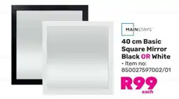 Game 40 cm Basic Square Mirror offer