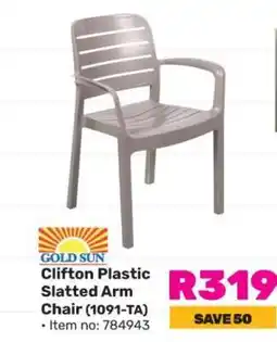 Game Clifton Plastic Slatted Arm Chair (1091-TA) offer