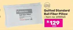 Game Quilted Standard Ball Fiber Pillow offer