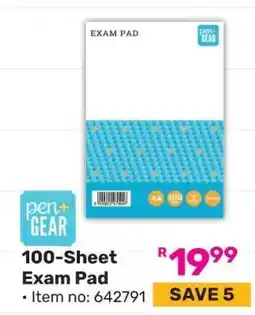 Game 100-Sheet Exam Pad offer
