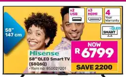 Game Hisense 58 QLED Smart TV (58Q6G) offer