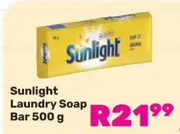 Game Sunlight Laundry Soap Bar 500 g offer