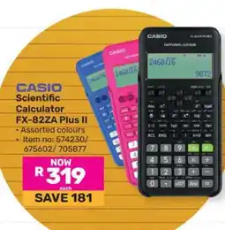 Game CASIO Scientific Calculator FX-82ZA Plus II offer