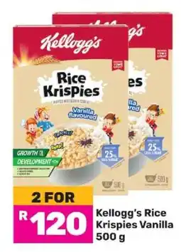 Game Kellogg's Rice Krispies Vanilla 500 g offer