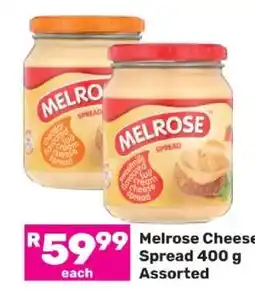 Game Melrose Cheese Spread 400 g Assorted offer
