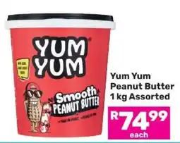 Game Yum Yum Peanut Butter 1 kg Assorted offer