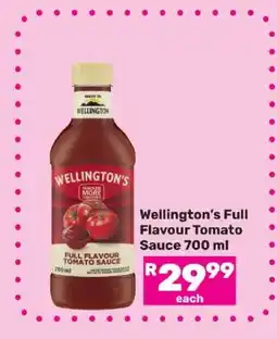 Game Wellington's Full Flavour Tomato Sauce 700 ml offer