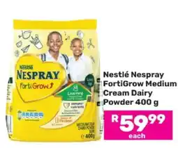 Game Nestlé Nespray FortiGrow Medium Cream Dairy Powder 400 g offer