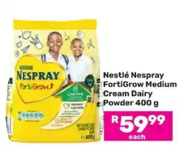 Game Nestlé Nespray FortiGrow Medium Cream Dairy Powder 400 g offer