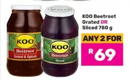 Game KOO Beetroot Grated OR Sliced 780 g offer