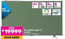 Game 85 QLED Google TV (85P8K) offer