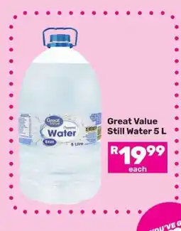 Game Great Value Still Water 5 L offer