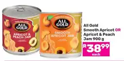 Game All Gold Smooth Apricot OR Apricot & Peach Jam 900 g offer