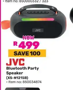 Game JVC Bluetooth Party Speaker offer