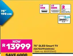 Game 75 QLED Smart TV offer