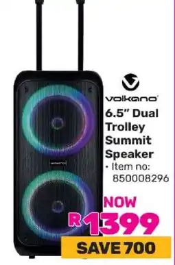Game Volkano 6.5” Dual Trolley Summit Speaker offer