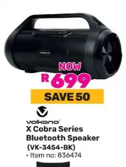Game Volkano X Cobra Series Bluetooth Speaker VK-3454-BK offer