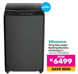 Game Hisense 16 kg Top Loader Washing Machine offer