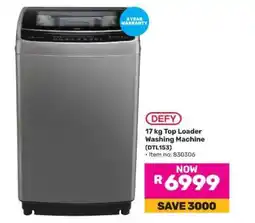 Game DEFY 17 kg Top Loader Washing Machine (DTL153) offer