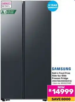 Game Samsung 564 L Frost Free Side-by-Side Freezer Fridge offer