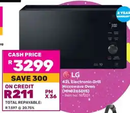 Game LG 42L Electronic Grill Microwave Oven MH8265DIS offer